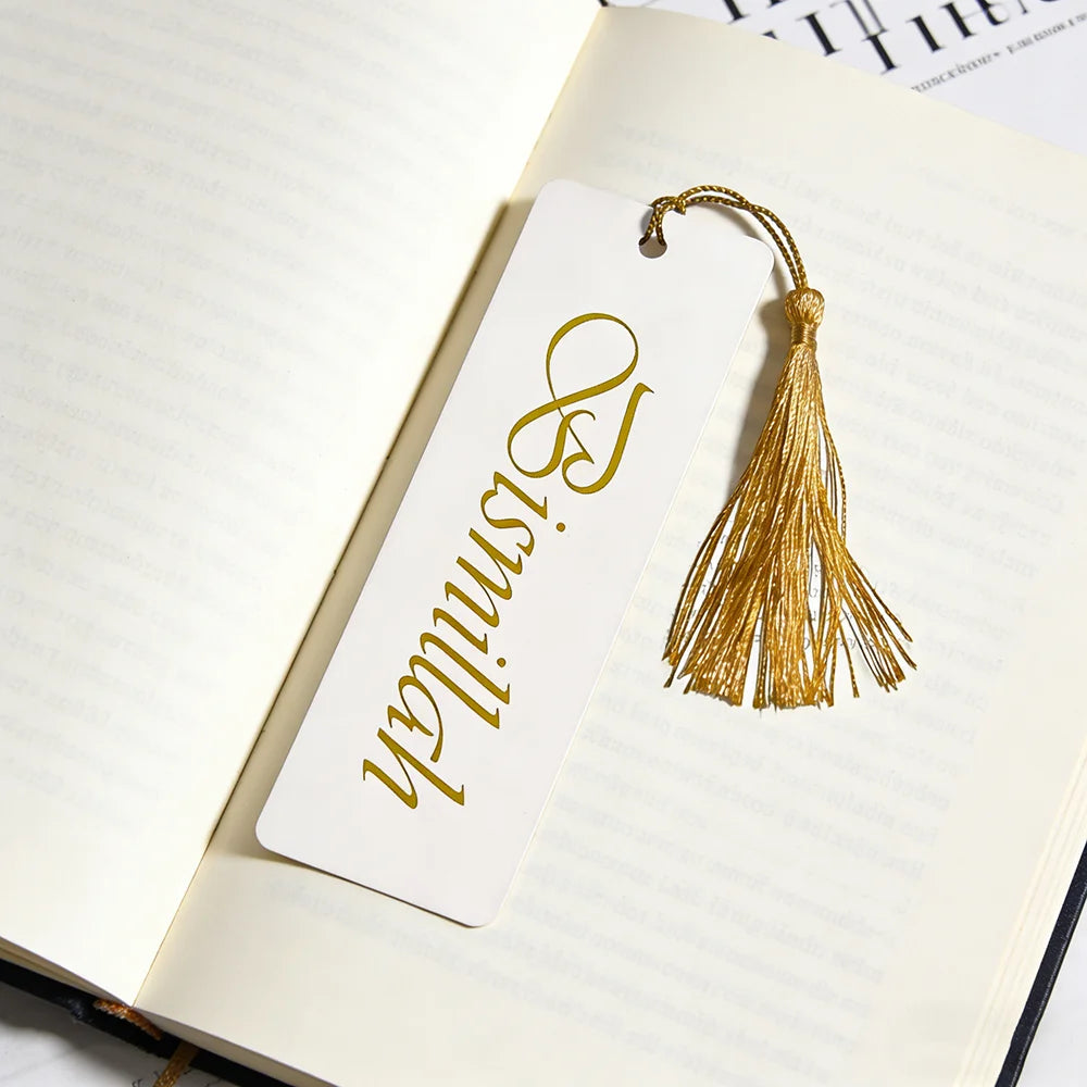 Bismillah Tassel Bookmarks – Elegant Islamic Quran Markers (5-Piece Set)